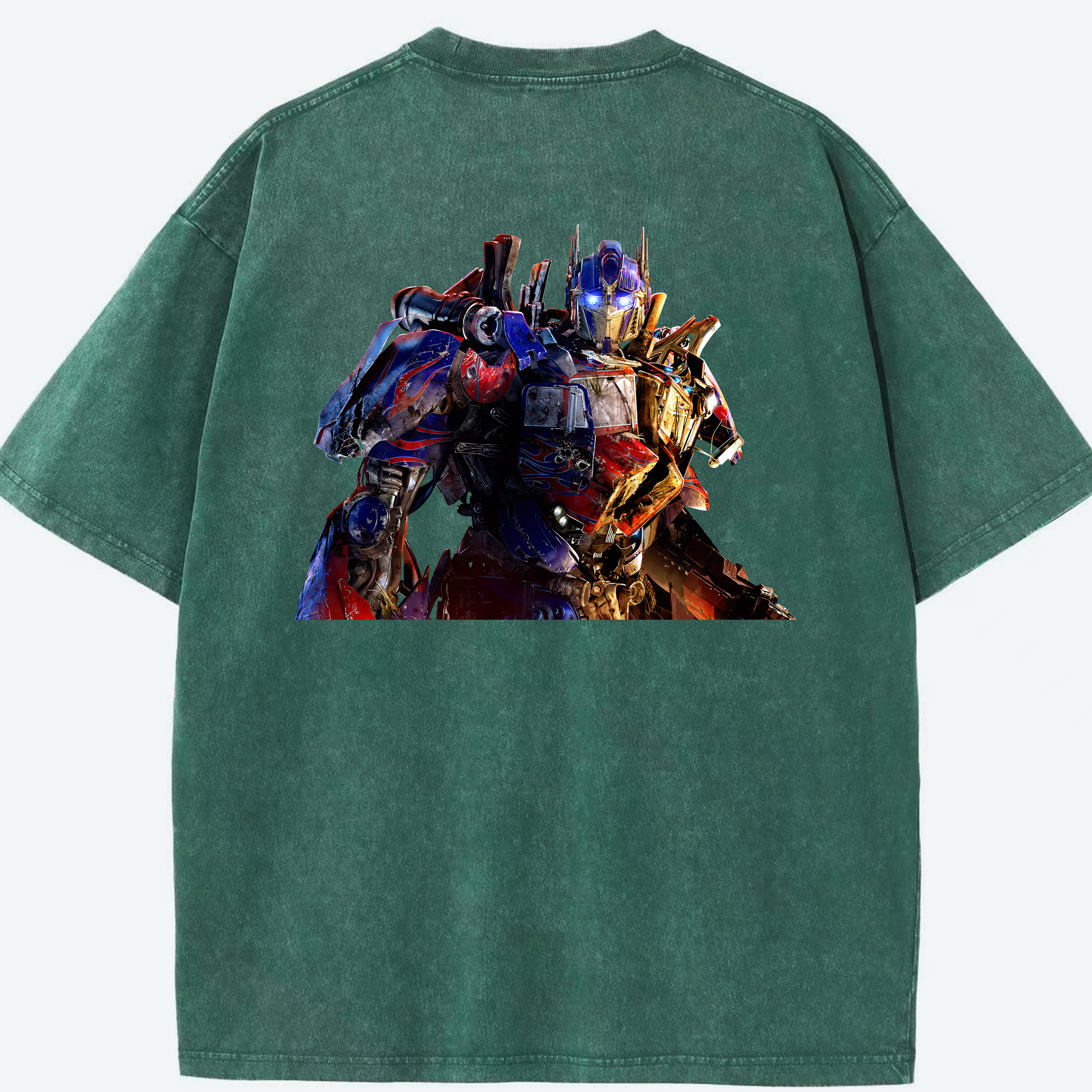 （画像用） Transformers トランスフォーマー 綿100% ヴィンテージ風 半袖Tシャツ（背面プリント）